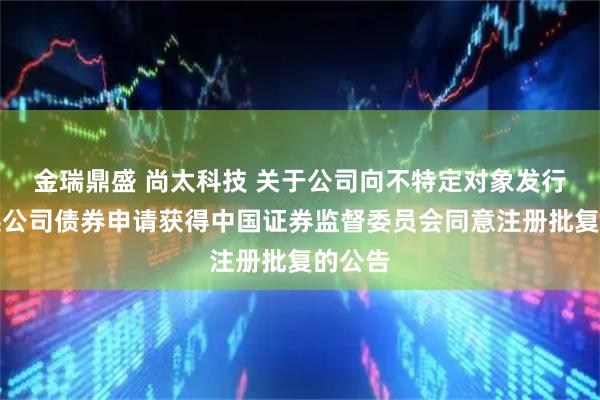 金瑞鼎盛 尚太科技 关于公司向不特定对象发行可转换公司债券申请获得中国证券监督委员会同意注册批复的公告